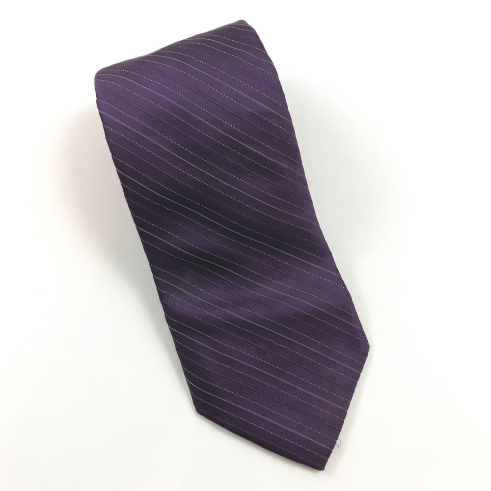Perry Ellis Portfolio Purple Stripe Tie